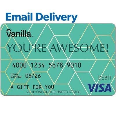 Vanilla eGift Visa® Virtual Account - You're Awesome Various Amounts (Email Delivery) - Sam's Club