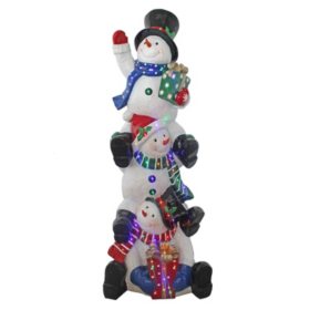 5 ft Snowman Stack with LED lights - Sam's Club