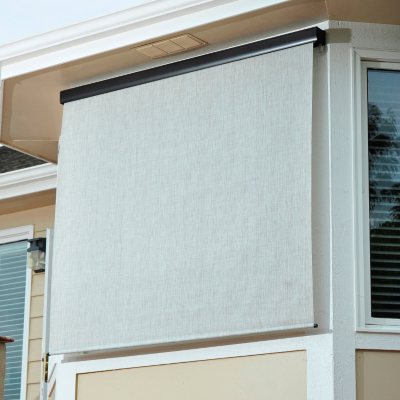 Crank Operated Solar Shade, Fabric Color - Caribbean - Sam's Club