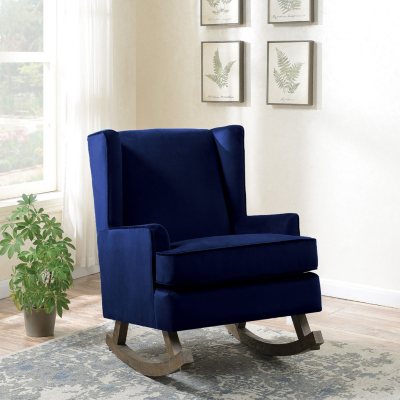 velvet glider chair