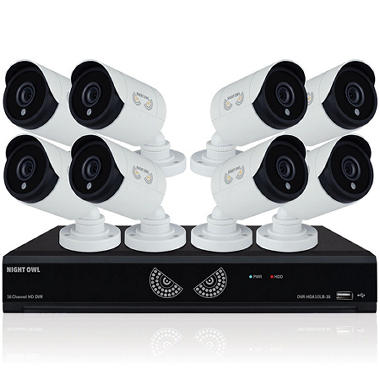 Night Owl 16 Channel HD 1080p Analog Video Security System with 1TB HDD, 8 HD 1080p Wired Cameras, 100′ Night Vision