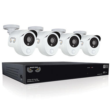 Night Owl 8-Channel Surveillance System with 1080p HD DVR, Battery Backup, 1TB HDD