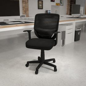 Flash Furniture Mid-Back Mesh Office Chair, Black - Sam's Club