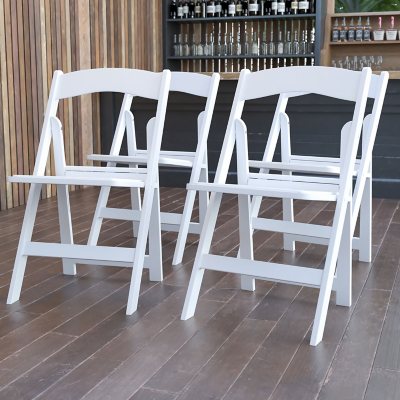 Hercules Resin Folding Chair, White - Sam's Club