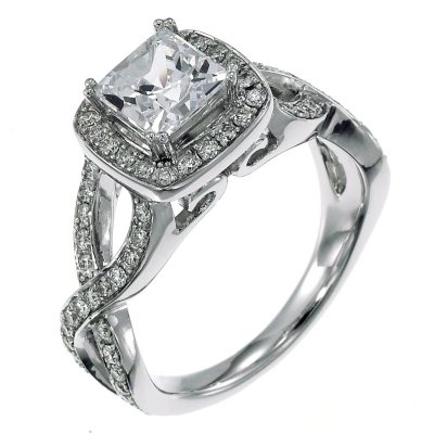 1.5 ct t.w. Diamond Engagement Ring in 14K White Gold (H-I, I1) - Sam's ...