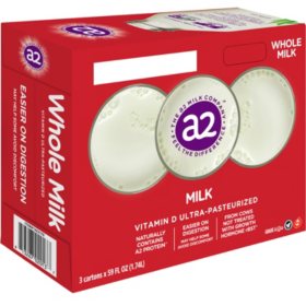 milk a2 whole pasteurized ultra vitamin pk oz fl