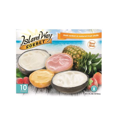 Island Way Sorbet Variety Pack (10 Ct.) - Sam's Club