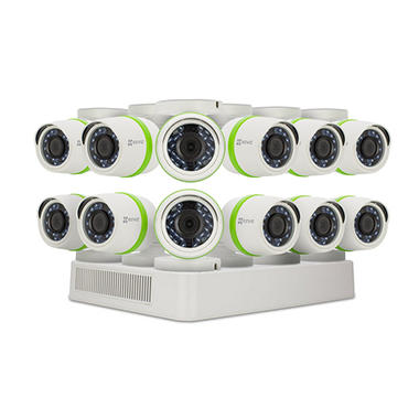 EZVIZ 16-Channel 1080p Security System with 2TB HDD, 12x 1080p Bullet Cameras