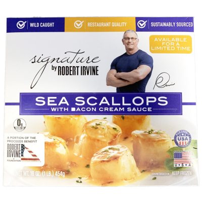 Signature by Robert Irvine Sea Scallops with Bacon Cream ...