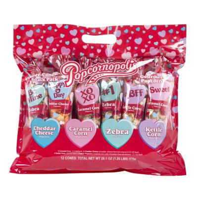 Popcornopolis 12-Count Valentine's Day Variety Popcorn - Sam's Club