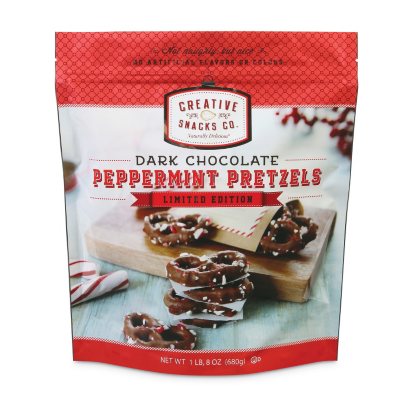 Dark Chocolate Peppermint Pretzels (24 oz.) - Sam's Club