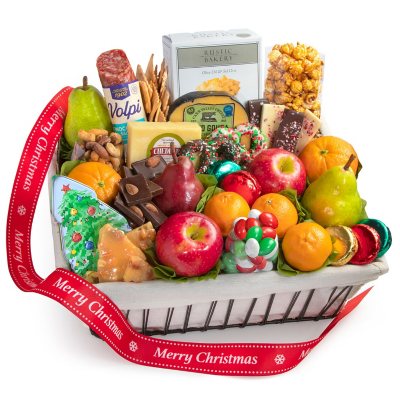 Gourmet Christmas Snacks & Treats Basket - Sam's Club