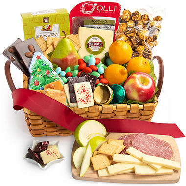 Fresh Fruit and Snacks Gourmet Gift Basket