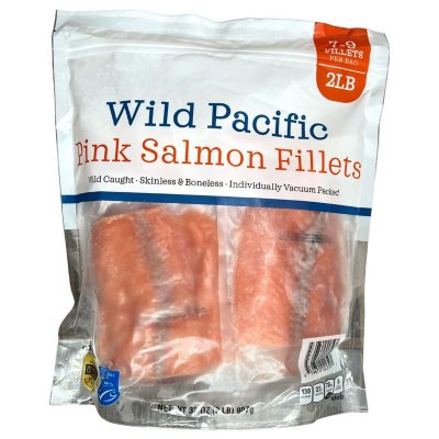 Wild Caught Alaskan Pink Salmon Fillets, Frozen (2.5 lbs.) - Sam's Club