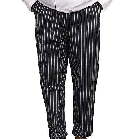 Professional Chef Pants - Black & White Stripe - Sam's Club