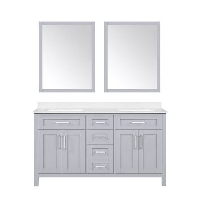 ove decors tahoe 60 in. bathroom vanity with mirror (dove grey