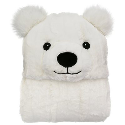 hooded plush wrap animal