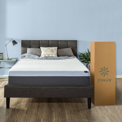 mattress foam memory elite frame bed zinus therapy night infused gel king bifold twin spring box samsclub sam club