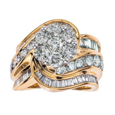 4.00 CT. T.W. Diamond Ring in 14k Two-Tone Gold (I,I1) - Sam's Club