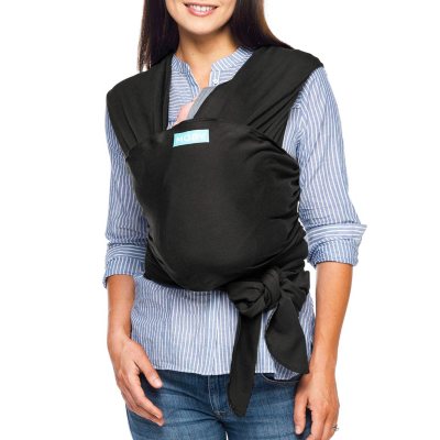 black moby wrap baby carrier