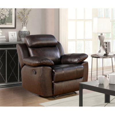 Manhattan Top-Grain Leather Recliner - Sam's Club