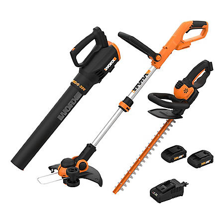 trimmer worx combo blower hedge kit 3pc 20v sam club samsclub