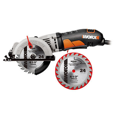 WORX 4-1/2 Compact Circular Saw with Bonus Blade