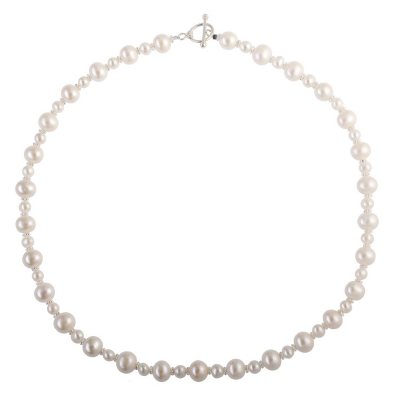 Sterling Silver White Pearl Necklace - Sam's Club