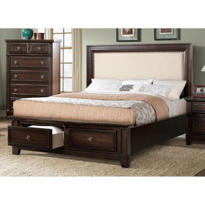 Harland Bed with Upholstered Headboard (Assorted Sizes) - Sam's Club