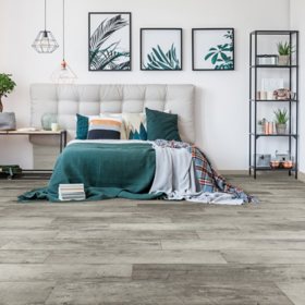 Select Surfaces Rustic Gray Spill Defense Laminate Flooring Sam S Club