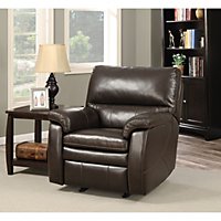 Franklin Theater Recliner with USB Ports - Sam's Club - Crawford Top-Grain Leather Recliner with USB Ports