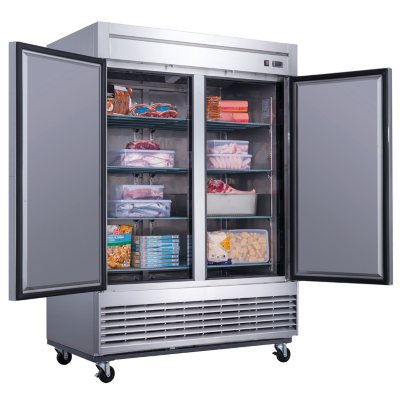 Dukers 40.7 Cu. Ft. 2-door Commercial Freezer In Stainless Steel - Sam 