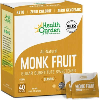 Health Garden Monk Fruit Sweetener (40 ct.) - Sam's Club