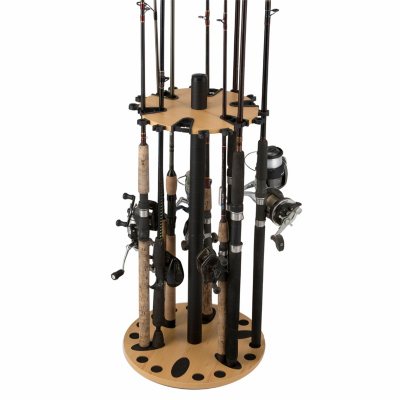 Rush Creek Creations 24-Fishing Rod Spinning Storage Rack 