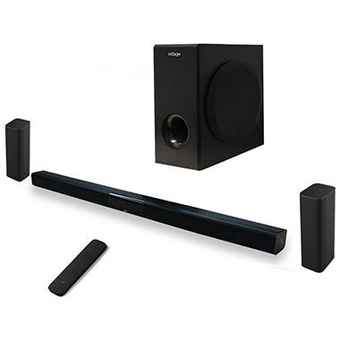 54″ MOXXI 5.1 Modular Bluetooth Sound Bar with Wireless Subwoofer & Satellite Speakers