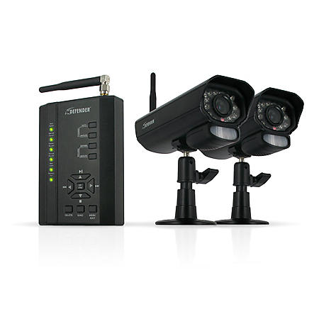 Defender Digital Wireless DVR Security Camera System with Receiver