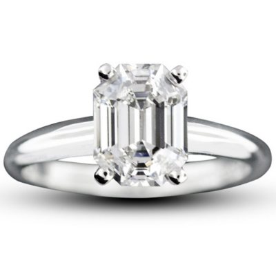 2.01 ct. Emerald-Cut Diamond Ring (H, VVS1) - Sam's Club