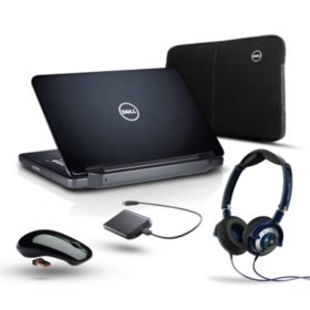 Dell N5050 Laptop, Intel Core i3-2370M Bundle - Preloaded Office Home