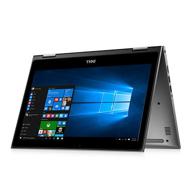 Dell Convertible (I5378-5743GRY) 13.3″ 2-in-1 Touch Laptop, 7th Gen Core i7, 8GB RAM, 1TB HDD