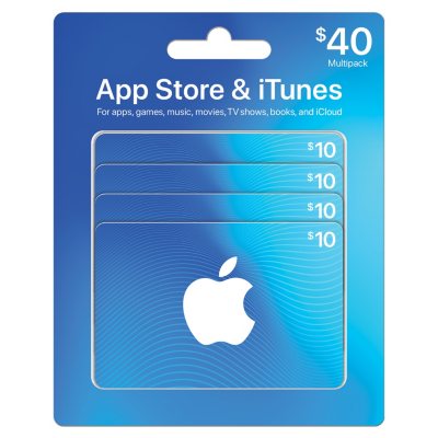 $40 App Store & iTunes Gift Cards Multipack - Sam's Club