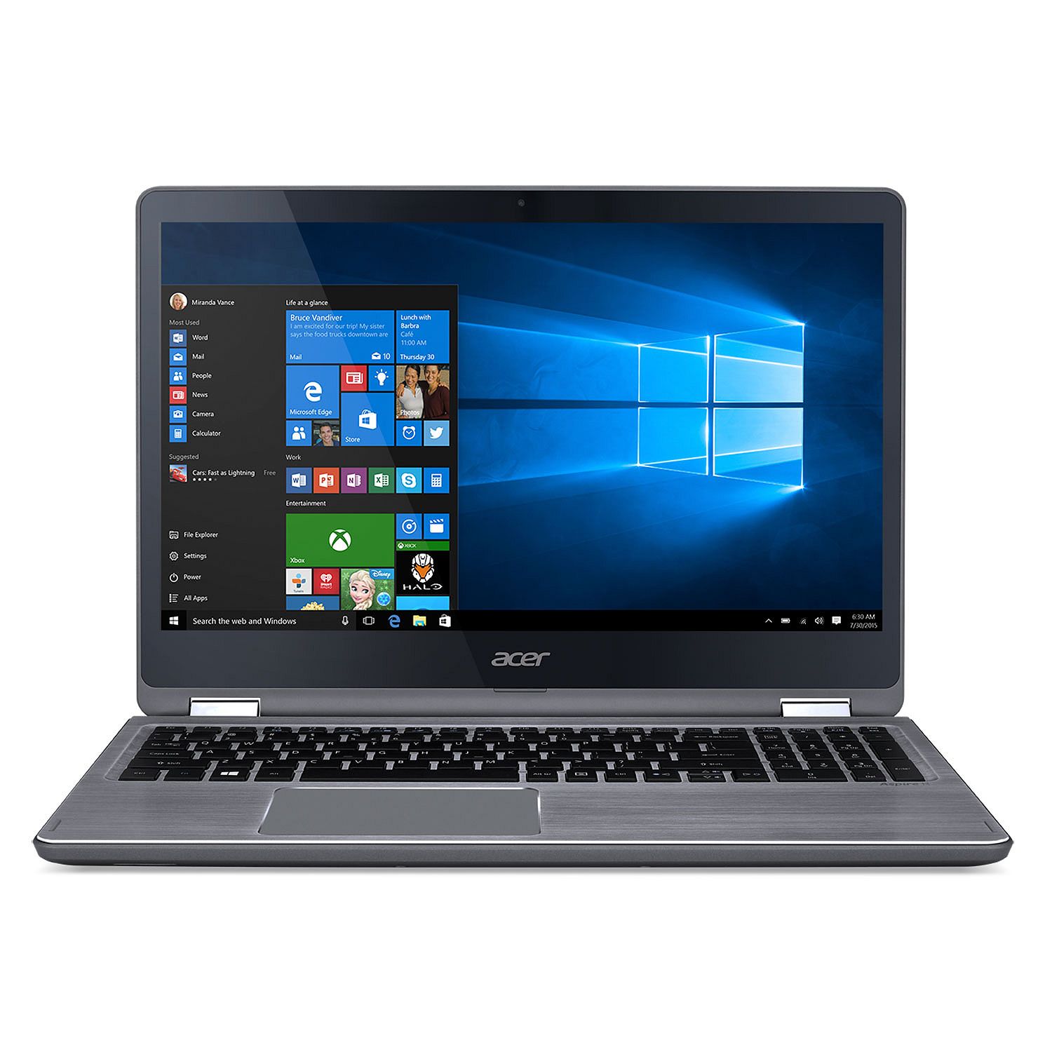 Acer SP315-51 2-in-1 Touchscreen Convertible 15.6″ Laptop, 7th Gen Core i7, 12GB RAM, 1TB HDD
