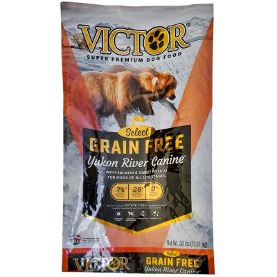 Victor Yukon River Salmon & Sweet Potato Grain-Free Dry Dog Food, 30