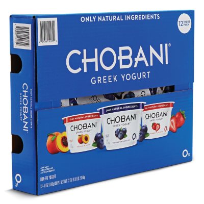 Chobani Nonfat Greet Yogurt Variety Pack (6 oz. ea., 12 ct.) - Sam's Club