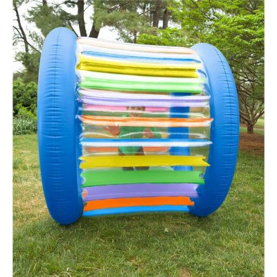 giant inflatable colorful rolling wheel