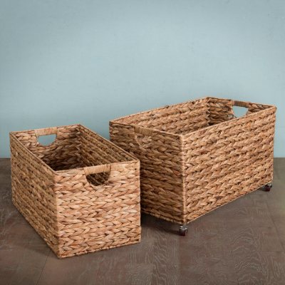 Hand-Woven Nesting Baskets, 2 Piece Set - Sam's Club