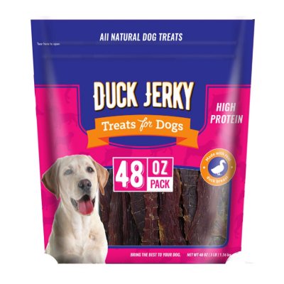 Duck Jerky All-Natural Treats for Dogs (48 oz.) - Sam's Club