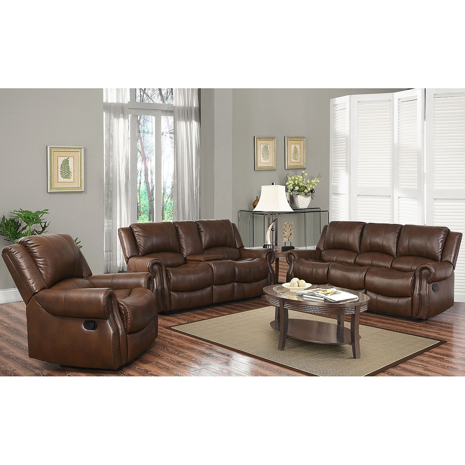 Harvest Reclining Sofa, Loveseat and Chair Set