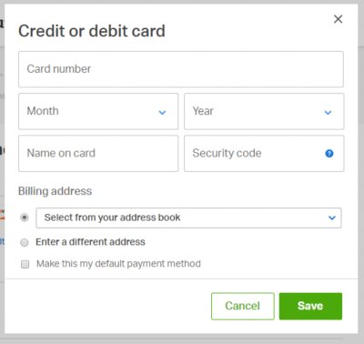 add a credit card or debit card xbox one