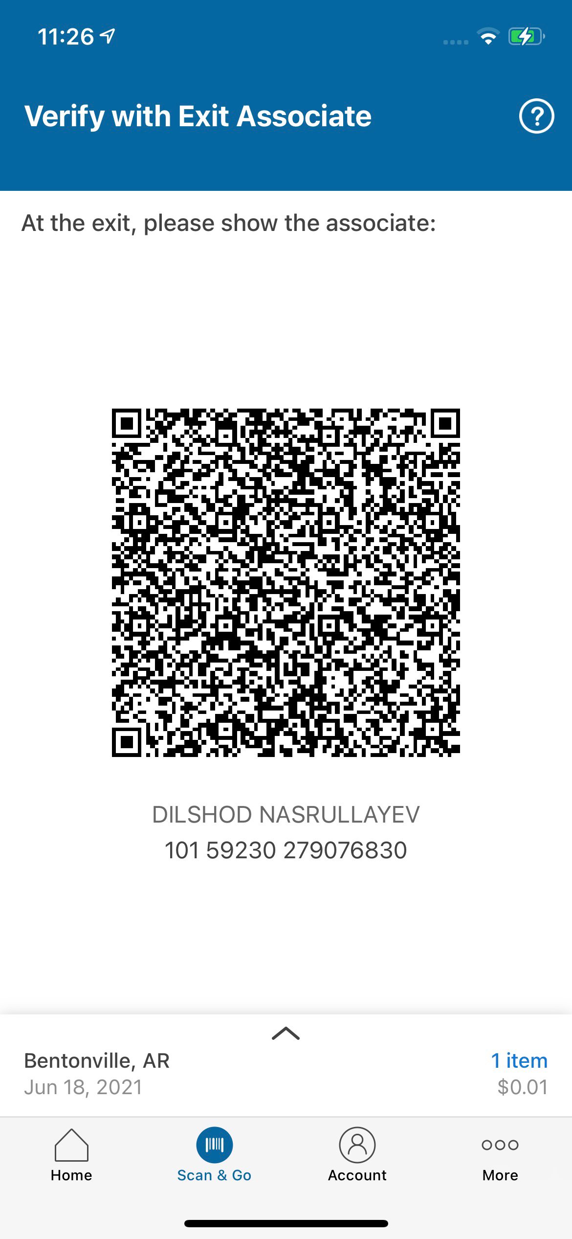 Help with Scan & Go