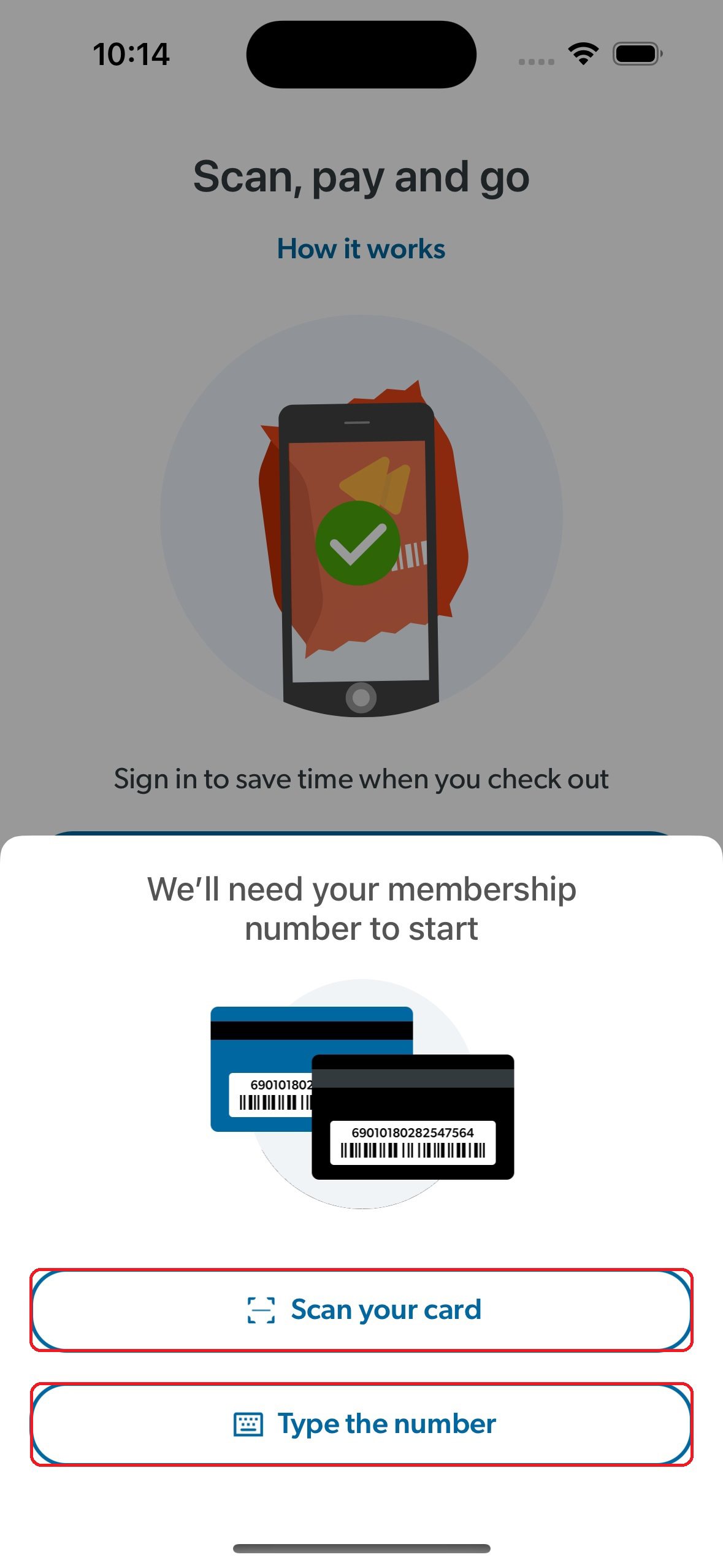 Help with Scan & Go